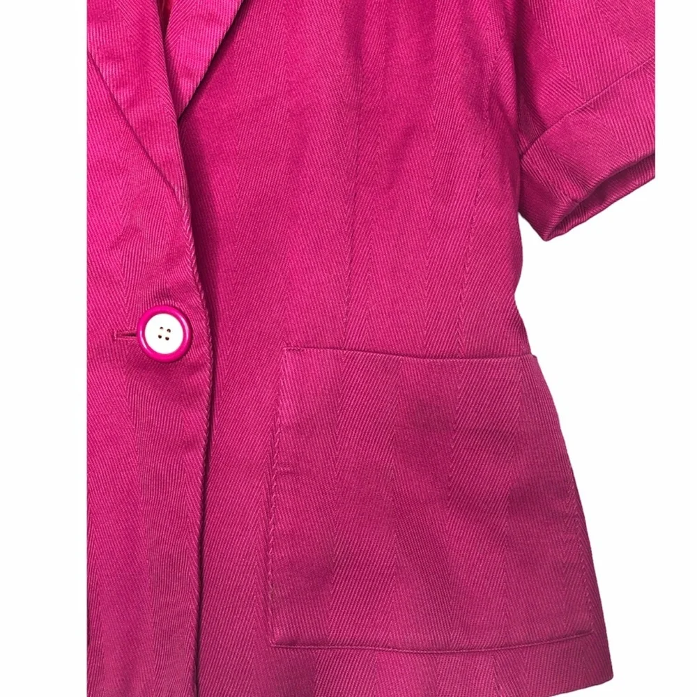 YSL Vintage Cropped Blazer Jacket Pink Size 6